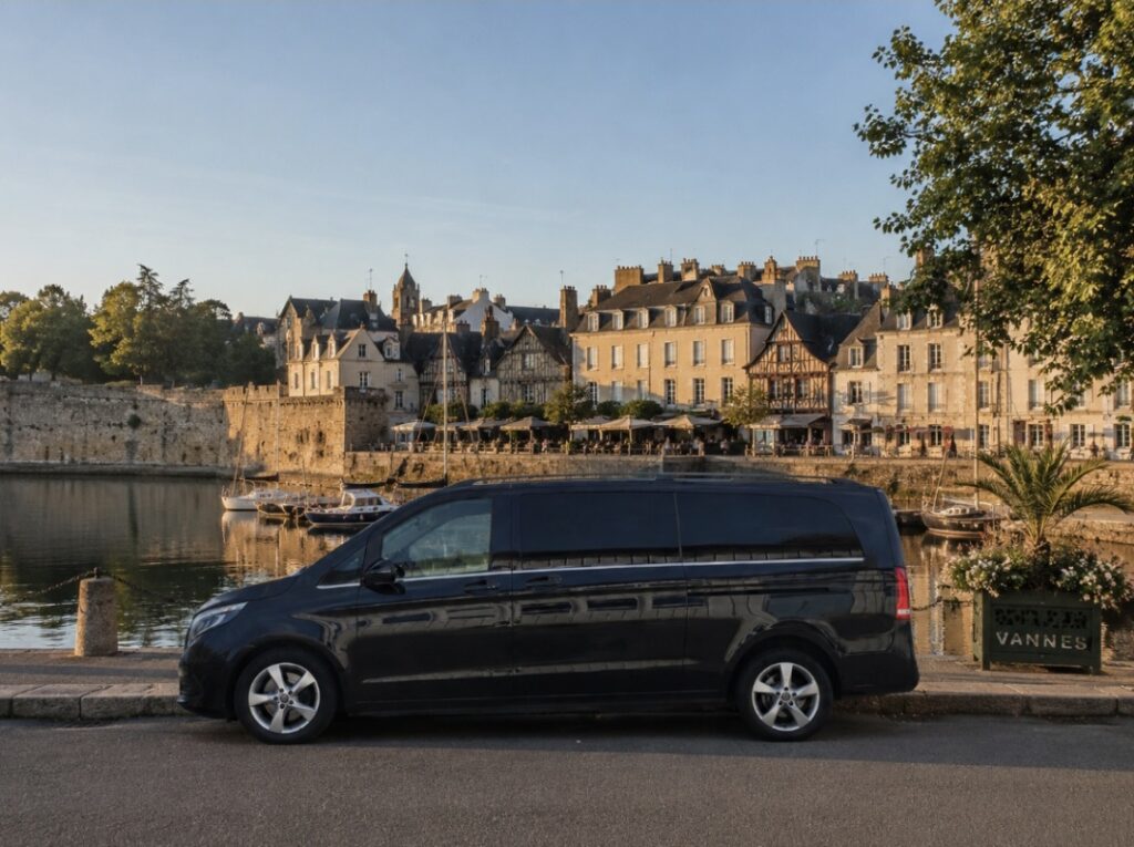 Mercedes Classe V 7 places avec chauffeur privé VTC à Vannes dans le Morbihan