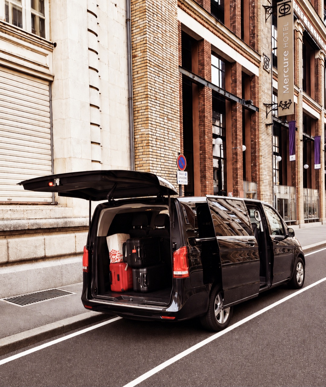 Van Mercedes Classe V VTC Rennes Pornic transport groupes bagages
