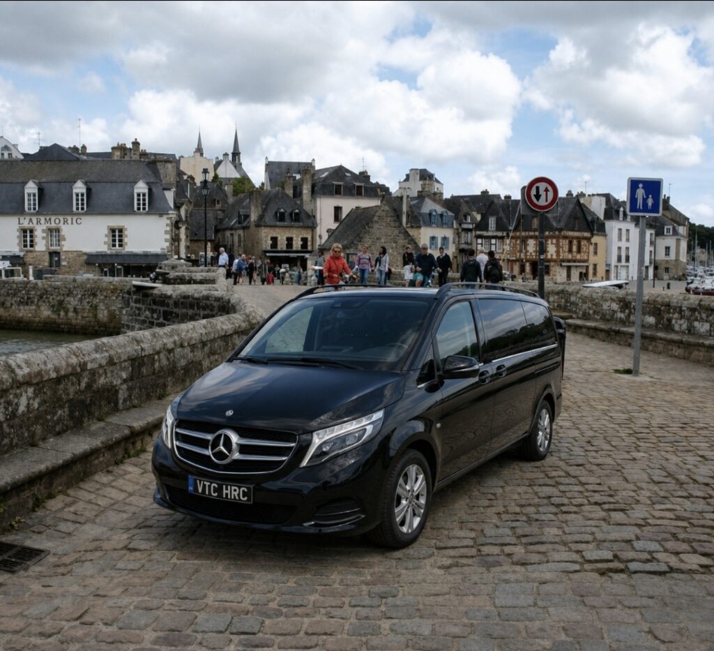 Van avec chauffeur au port de Saint-Goustan à Auray
