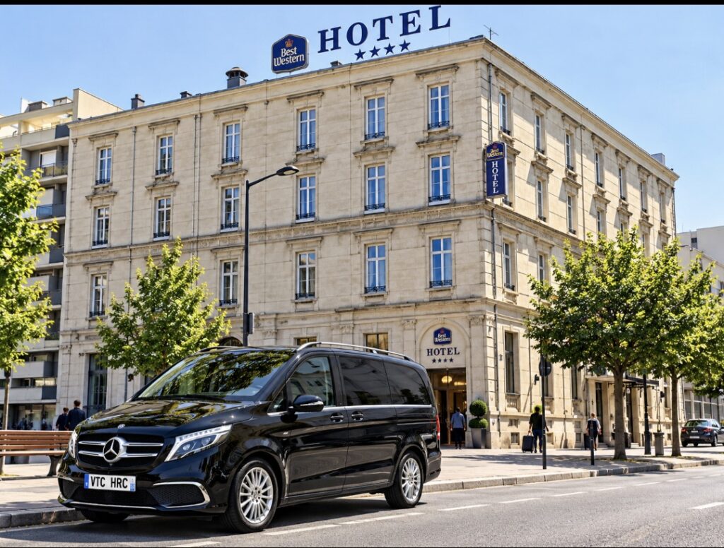 Van Mercedes avec chauffeur pour séminaire et événement à Angers